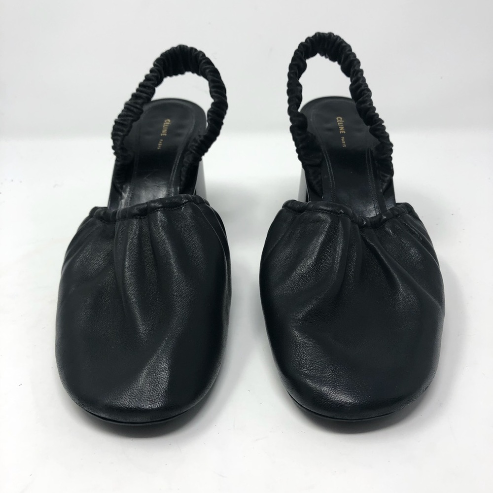 Céline Block Heel Slingbacks